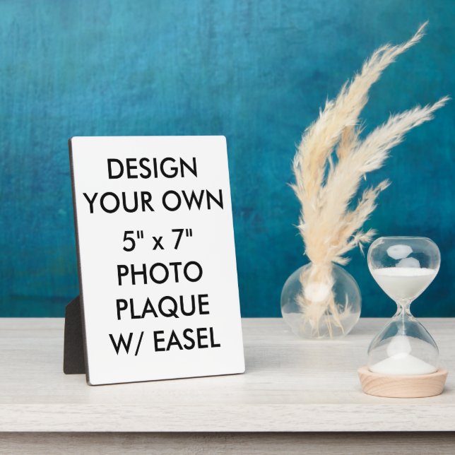 Benutzerdefiniert Personalisiert 5" x 7" Foto Plaq Fotoplatte (Seite)