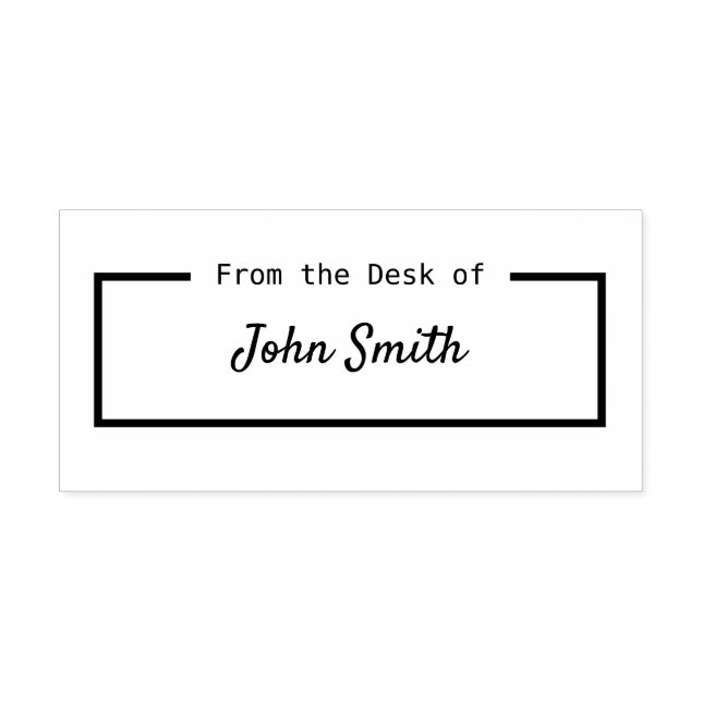 Benutzerdefiniert Personalisiert Vom Schreibtisch  Permastempel (Design)