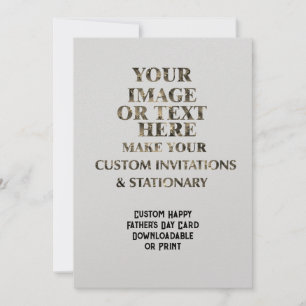 Benutzerdefiniert Personalisierte Vatertagskarte e Einladung