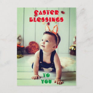Benutzerdefiniert Personalisierter Name OSTERN SEG Postkarte