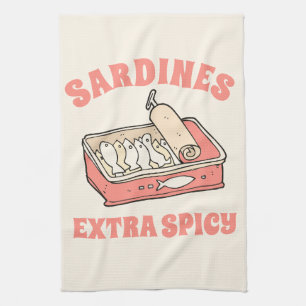 Benutzerdefiniert Portugal Lover Sardines Light Pi Geschirrtuch