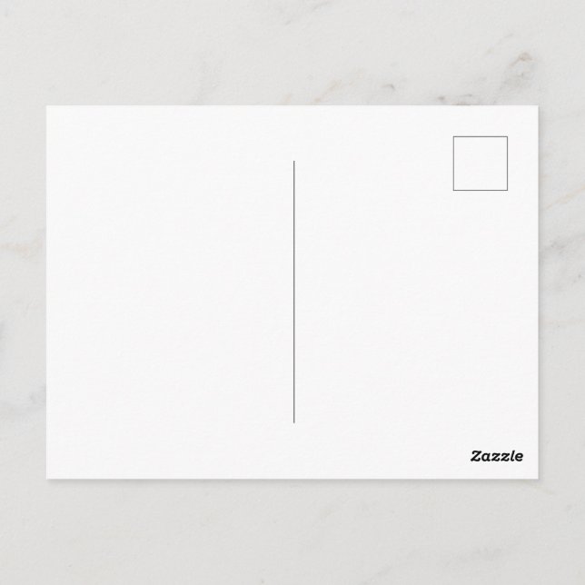 Benutzerdefiniert Postkarte (Rückseite)