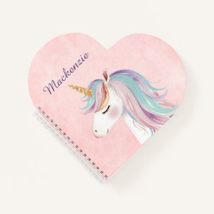 Benutzerdefiniert rosa Einhorn Notizbuch