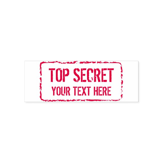 Benutzerdefiniert rote Tinte TOP SECRET vertraulic Permastempel (Design)