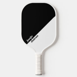 Benutzerdefiniert Schwarz und Weiß Pickleball Schläger