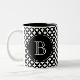 Benutzerdefiniert Schwarz/Weiß Zweifarbige Tasse