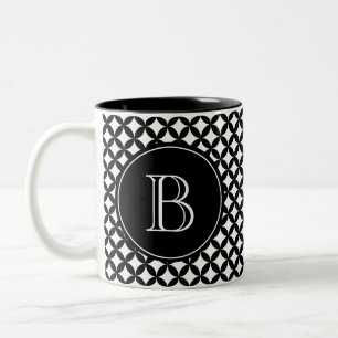 Benutzerdefiniert Schwarz/Weiß Zweifarbige Tasse