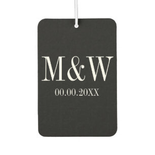 Benutzerdefiniert schwarz-weißes Herzkarosserieger Autolufterfrischer