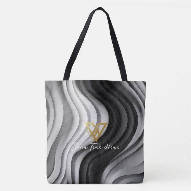 Benutzerdefiniert: Serene Wirbel Benutzerdefiniert Tasche (Vorderseite)