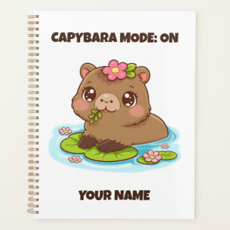 Benutzerdefiniert süß Kawaii Capybara Modus Planer