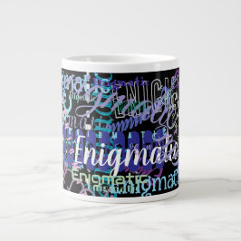 Benutzerdefiniert wiederholendes Wort/Name Jumbo-Tasse