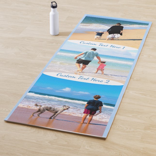 Benutzerdefiniert Yoga Mat Geschenk mit Text Yogamatte (Beispiel)