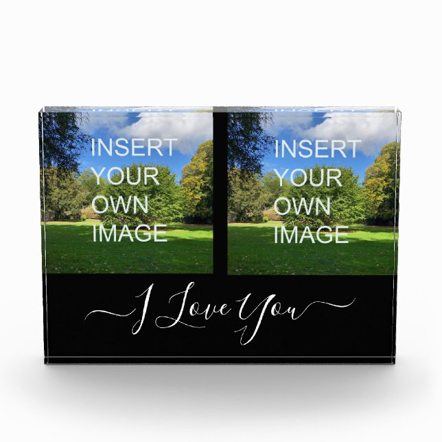 Benutzerdefiniert Zwei Foto I Liebe Skript (Vorderseite)
