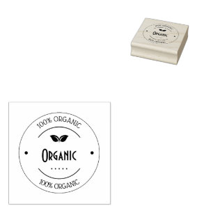 Benutzerdefinierte 100% Bio Briefmarke   Öko-freun Gummistempel