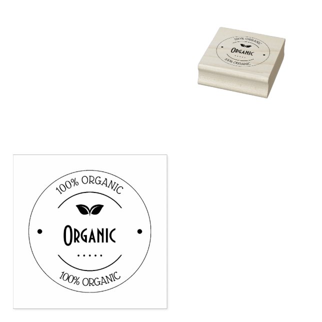Benutzerdefinierte 100% Bio Briefmarke | Öko-freun Gummistempel (Stempel)