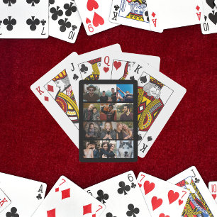 benutzerdefinierte 12-Foto-Collage erstellen Sie I Spielkarten