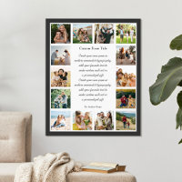 Benutzerdefinierte 14-Foto-Collage-Gedicht