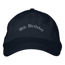Benutzerdefinierte 18. Geburtstag Erwachsensein St Bestickte Baseballkappe