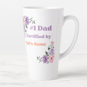 Benutzerdefinierte "#1 Dad, zertifiziert von Kid's Milchtasse