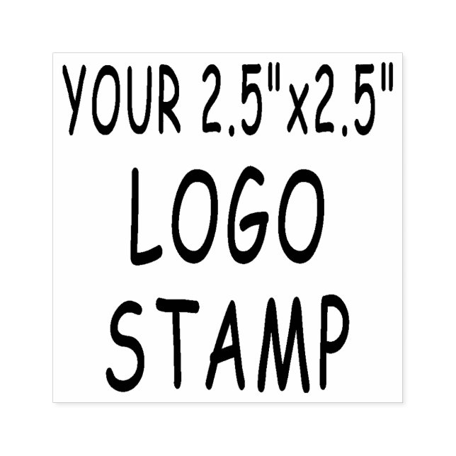 Benutzerdefinierte 2,5" x 2,5" Logo-Stampe Gummi-B Gummistempel (Prägung)