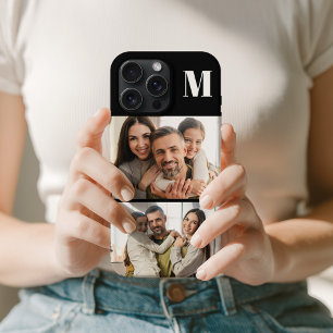 Benutzerdefinierte 2-Familienfotos & Monogramm Case-Mate iPhone Hülle