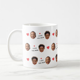 Benutzerdefinierte 2-Foto-Baby-Gesicht-Collage "Ic Kaffeetasse