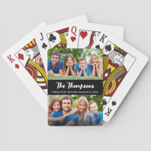 Benutzerdefinierte 2-Foto-Erstellung von Familiene Spielkarten