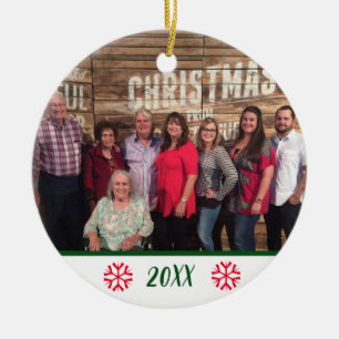 Benutzerdefinierte 2-seitige Familienbande Foto Ni Keramik Ornament