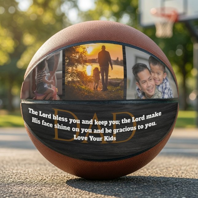 Benutzerdefinierte 3-Foto-Collage Basketball mit B (Von Creator hochgeladen)
