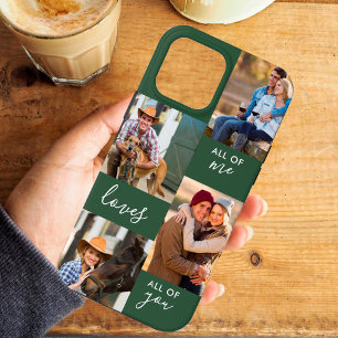 Benutzerdefinierte 4-Foto-All-of-Me-Loves-All-of-Y iPhone 13 Pro Max Hülle