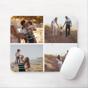 Benutzerdefinierte 4-Foto-Collage-Laptop-Hüllen Mousepad