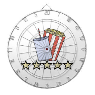 Benutzerdefinierte 5-Sterne-Filmkritik Popcorn-Get Dartscheibe