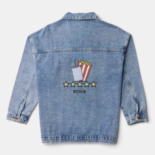 Benutzerdefinierte 5-Sterne-Filmkritik Popcorn Get Jeansjacke