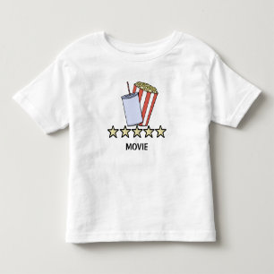 Benutzerdefinierte 5-Sterne-Filmkritik Popcorn Get Kleinkind T-shirt