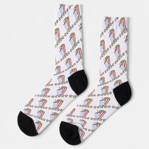 Benutzerdefinierte 5-Sterne-Filmkritik Popcorn Get Socken