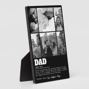 Benutzerdefinierte 6 Fotos Dad Bedeutung Nachricht Fotoplatte