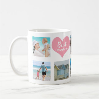 Benutzerdefinierte 8-Foto-Beste Tochterkollektion Kaffeetasse
