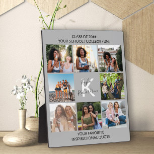Benutzerdefinierte 8-Foto-Grid-Collage- und Quoten Fotoplatte