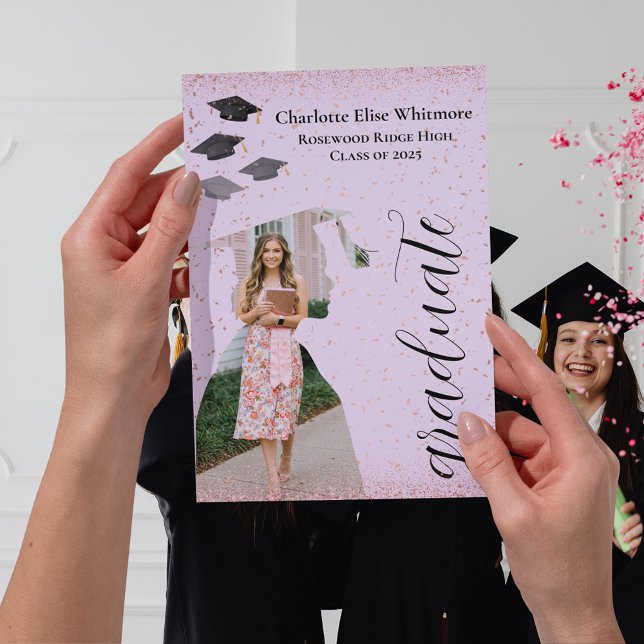 Benutzerdefinierte Abschluss Einladung und Ankündi (Graduation Invitations and announcements Card)