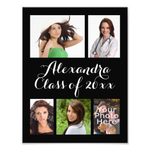 Benutzerdefinierte Abschluss-FotoCollage Fotodruck