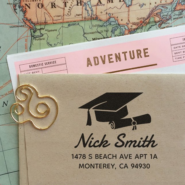 Benutzerdefinierte Abschluss-Rücksendeadresse Permastempel (Von Creator hochgeladen)