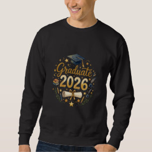 Benutzerdefinierte Abschlussklasse 2026 Personalis Sweatshirt