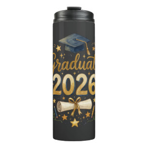 Benutzerdefinierte Abschlussklasse 2026 Personalis Thermosbecher