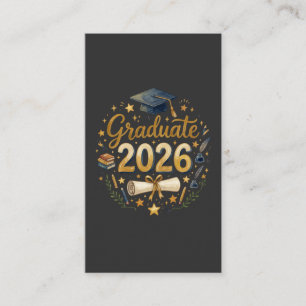 Benutzerdefinierte Abschlussklasse 2026 Personalis Visitenkarte