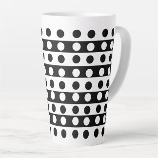 Benutzerdefinierte abstrakte schwarze und weiße kü milchtasse