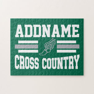 Benutzerdefinierte ADD NAME Cross Country Runner L