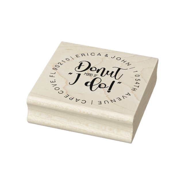 Benutzerdefinierte Adresse Gummi Briefmarke, Donut Gummistempel (Stempel)