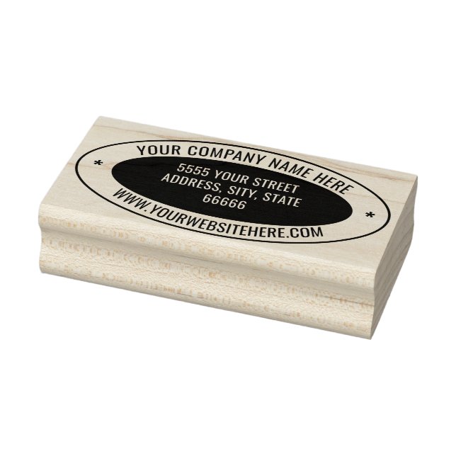Benutzerdefinierte Adressfarbe Oval-Stempelvorlage Gummistempel (Stempel)