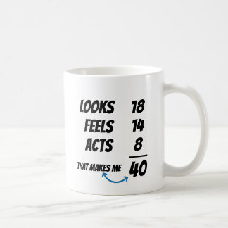 Benutzerdefinierte Altersgleichung Lustiger person Kaffeetasse