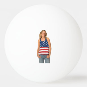 Benutzerdefinierte Amerika Gesicht Lustige Party P Tischtennisball